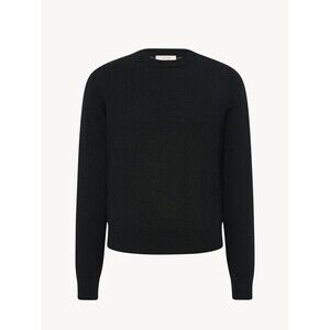 The Row Benji Crew Neck Sweater Cashmere Black